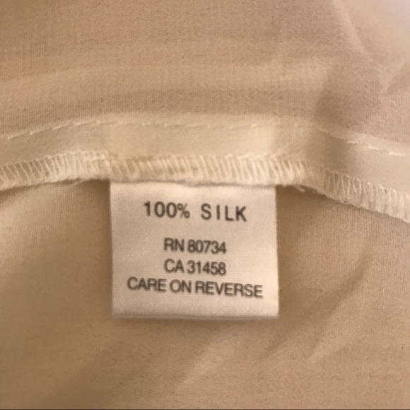 Marc Jacobs Sm ivory silk embroidered blouse EUC - Picture 8 of 8